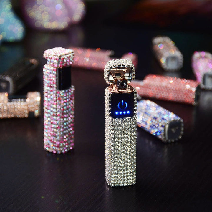 Skanto | Sparkle Stone Rhinestone Oppladbart Bærbart Lighter