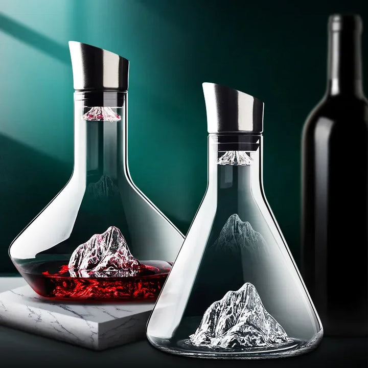 Skanto | Vinkaraffel av Krystallglass med Moderne Design