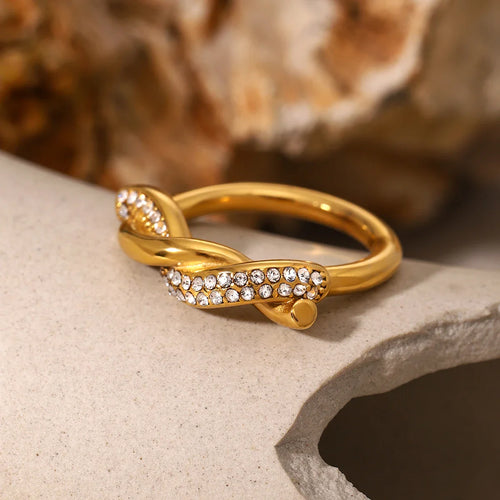 Skanto | Sammenflettet Diamant Accent Ring