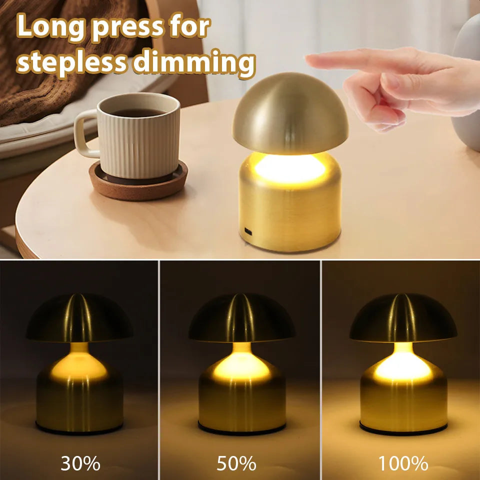 Skanto | LumoVerde LED bordlampe | Oppladbar | 3 fargetemperaturer & berøringsdimmer | 4W | 5V
