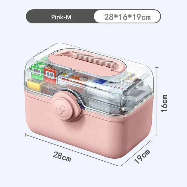 Heim Medisin Boks Oppbevaring Organizer