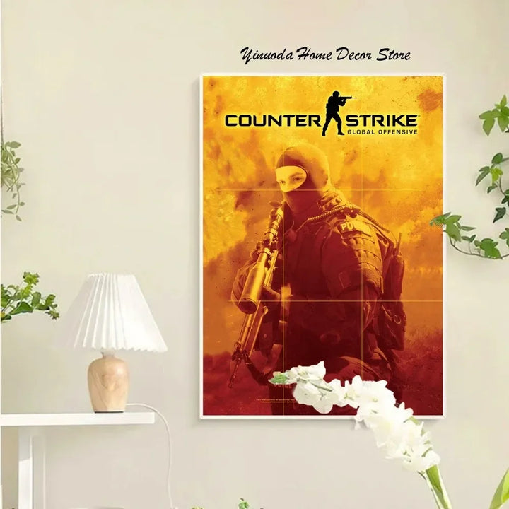 Skanto Counter-Strike 2 Plakat Veggkunst Hjemmedekorasjon Romdekorasjon Digital Maleri Stue Restaur