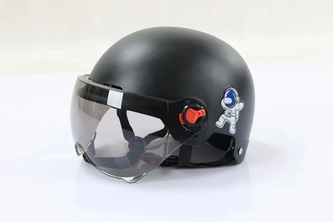 Skanto | Åpen-Face Motorsykkelhjelm med Goggles – Orion