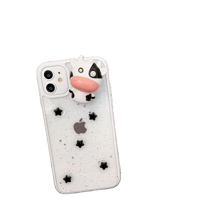 Skanto | Glødende Ku 3D Transparent iPhone Case