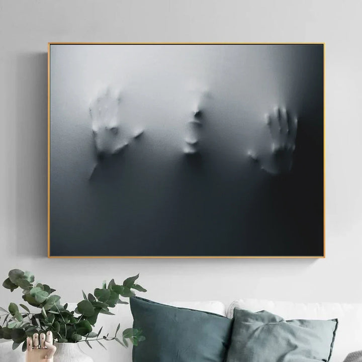 Moderne Kunst Abstrakte Spøkelsesaktige Figurer I Veggen Lerret Utskrifter Svart Hvit Vegg Kunst Plakater Bilder For Stue Soverom Kunst Dekor | Skanto