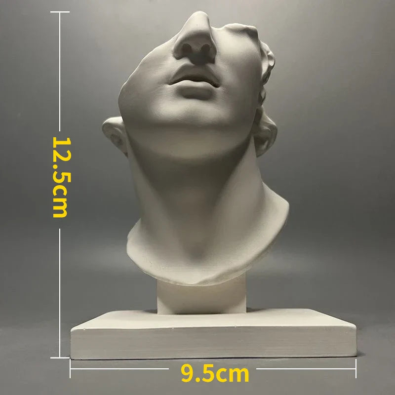 Skanto | Nordisk INS Stil Karakter Gips Statue DIY Malt Skisse Fotografi Rekvisitter Bord Dekorasjoner Hjem Kunst Gips Dekorasjon