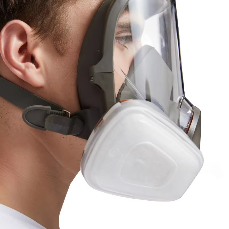 Skanto | Omfattende helansikts respirator sikkerhetsgassmaske med anti-dugg beskyttelse