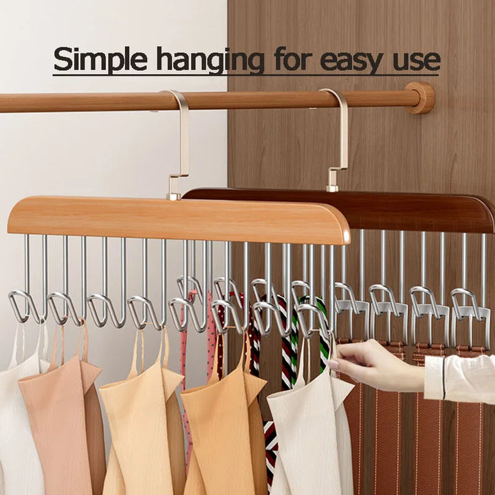 Multi-Hook Plassbesparende Klesorganisator Rack | Skanto