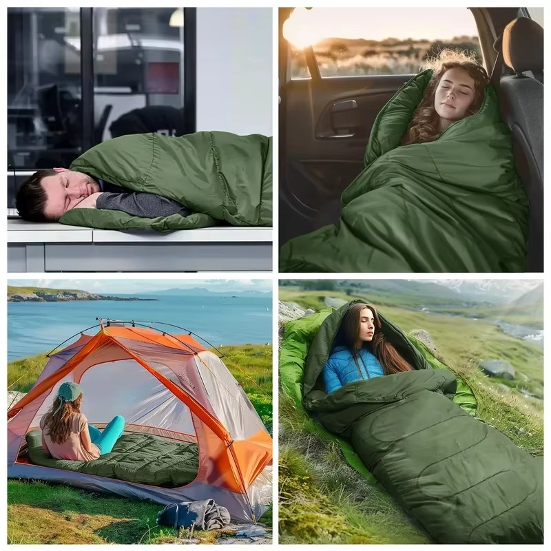 Ultraleichter, wasserdichter 4-Jahreszeiten-Campingschlafsack for Rucksackreisen und Wanderungen