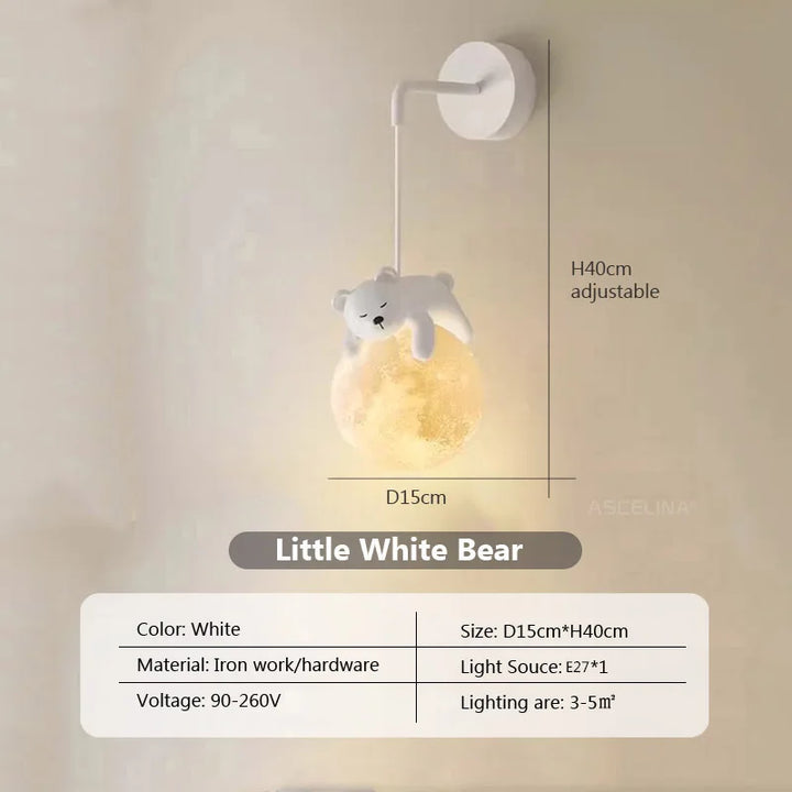 MoonGlow Light - Stilfulle LED Vegglampe for Rom Skanto
