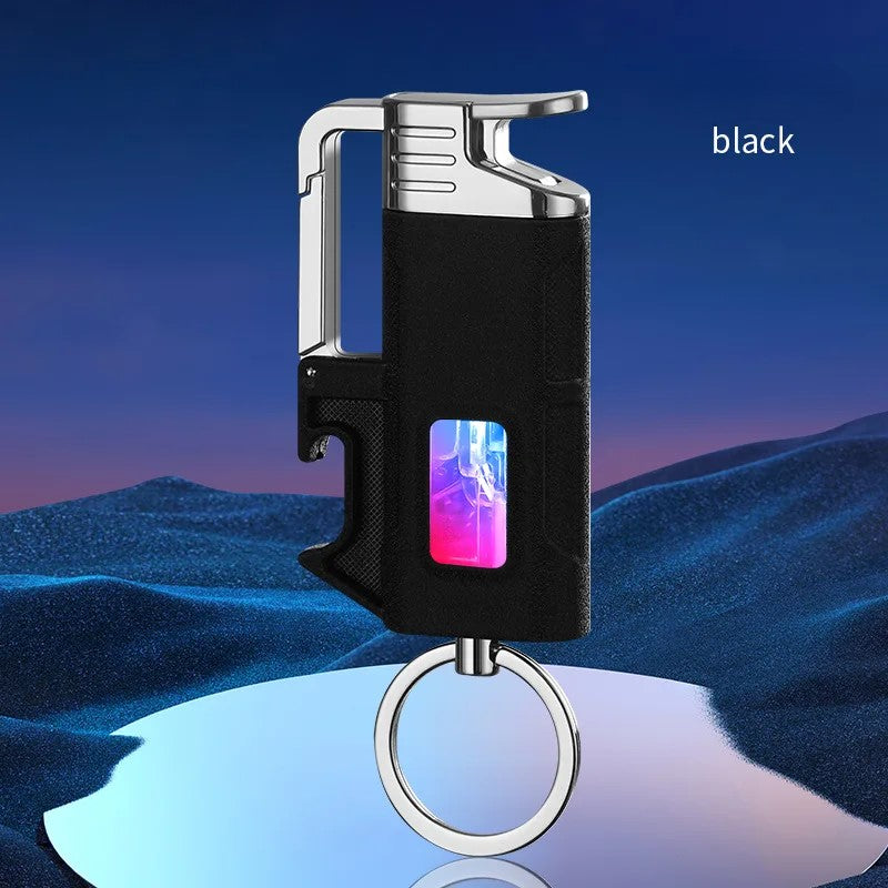 Moderne Vindresistente Metall Flaskeåpner Nøkkelring Lighter | Skanto
