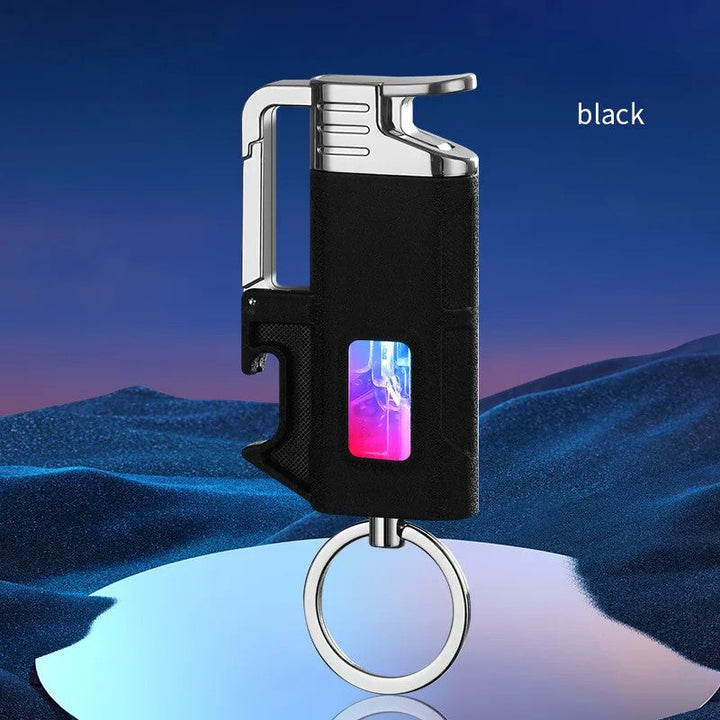 Moderne Vindresistente Metall Flaskeåpner Nøkkelring Lighter | Skanto