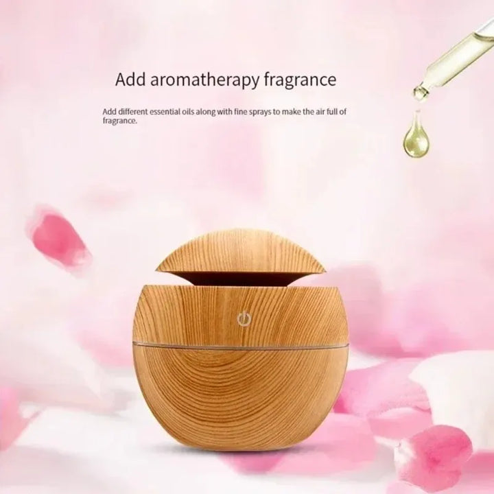 Skanto | AeroMist Luftfukter 130 ml | Hviskende stille <35 dB | USB-drift & LED-lys | Med aromaolje-funksjon