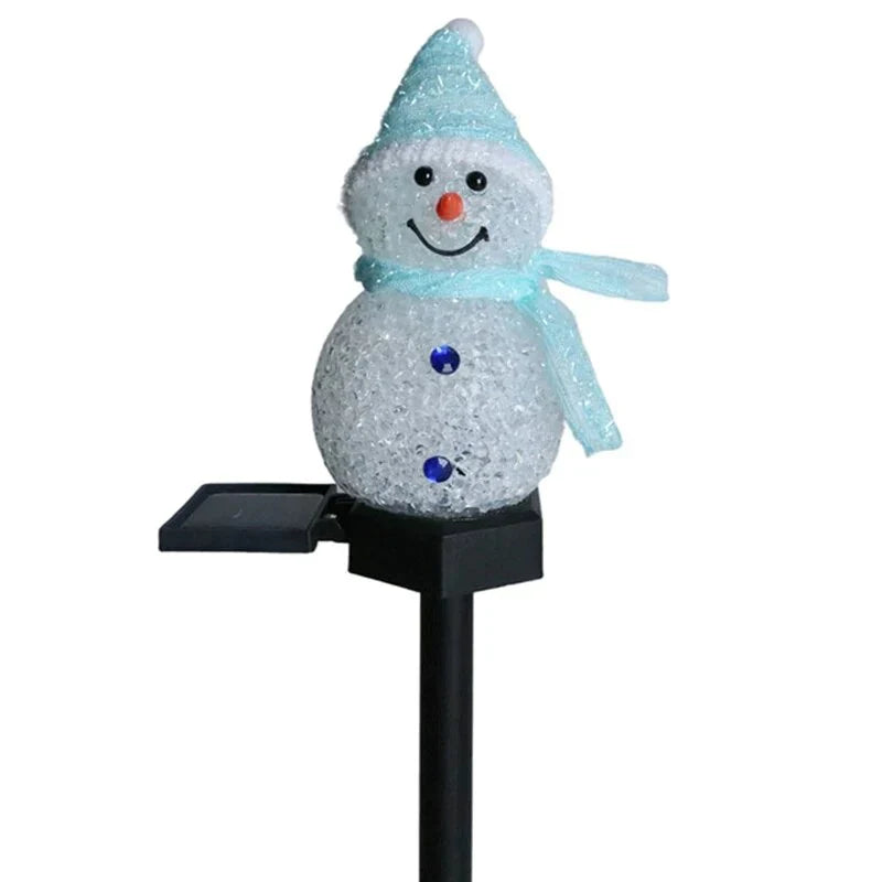 Solcel-drevet Snømann Lampe - SolarSnow | Skanto