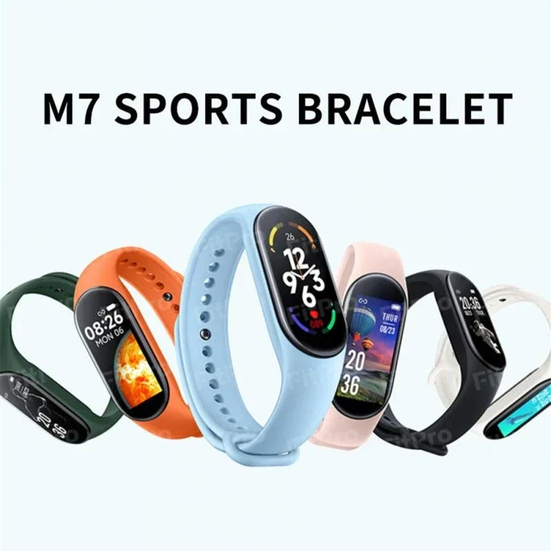 Skanto | M7 Smartklokke Menn Kvinner Smartband Puls Smartklokke Fitness Tracker Blodtrykk Sport Smartarmbånd for xiaomi iPhone