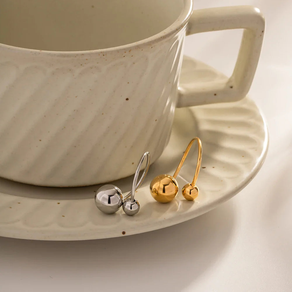 Skanto | 18k Bold To Kule Åpen Ring