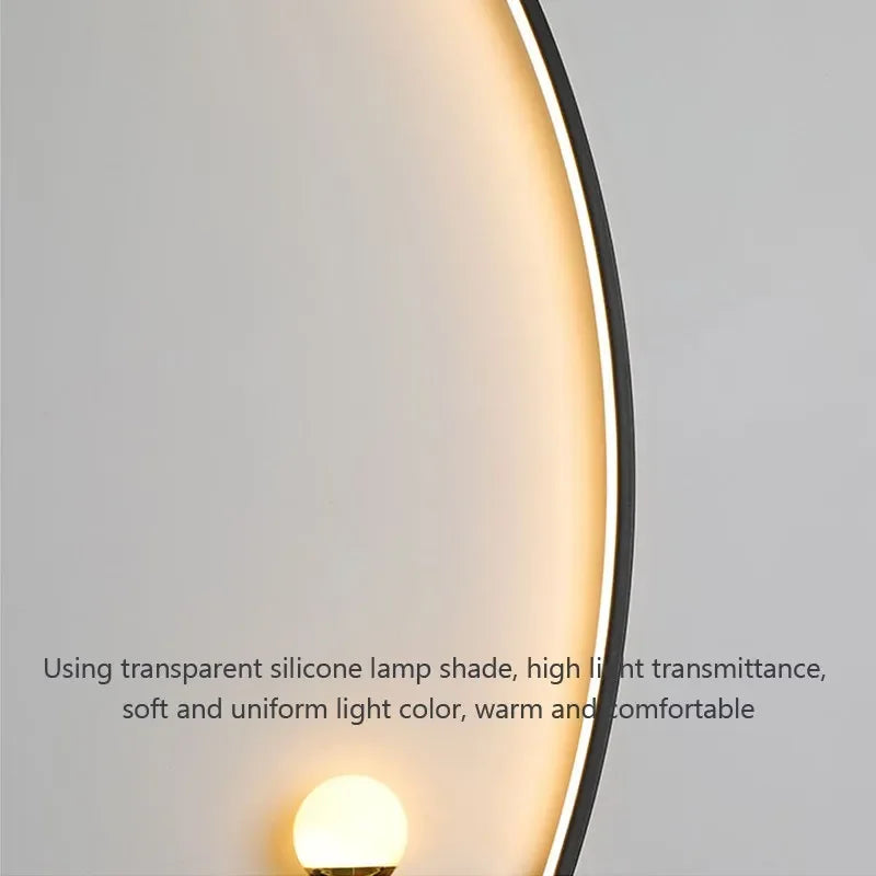 Skanto | Contemporary Edge Vegglampe – Svart & Gull Innendørs/Utvendørs Belysning for Moderne Rom