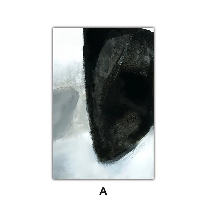 Mørke Stener Abstrakt Veggkunst Fine Art Lerret Utskrifter Nordiske Bilder For Moderne Leilighet Stue Hjemmekontor Dekor | Skanto