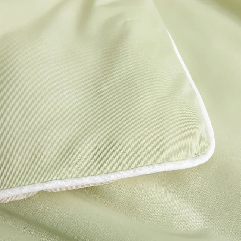 Air Condition Sommer Komforter — Ren Farge Is Silke Kjøleteppe, Lett & Glatt Twin/King Størrelse Quilt | Skanto