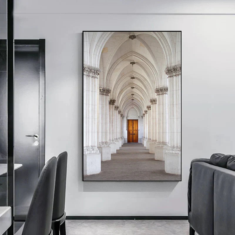Minimalist Abstrakt Arkitektonisk Veggkunst Fin Kunst Lærtrykk Plakater Bilder For Moderne Leilighet Stue Hjemme Kontor Dekor | Skanto
