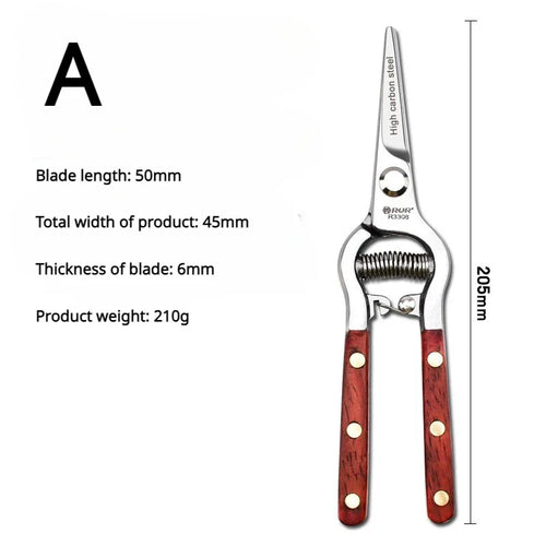 Skanto | TreeGrip 20 | Hagesaks med treskaft | 20 cm | Smidd karbonstål | For grener & frukttrær