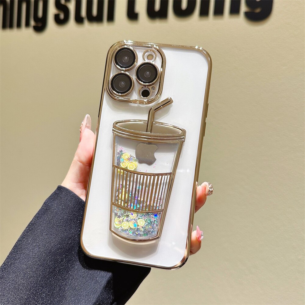 Skanto | Glitter Star Drink Cup iPhone Cover