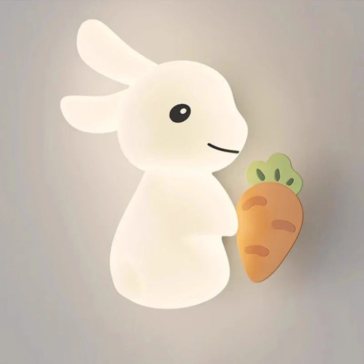 RabbitGlow Lampe - Leken LED Barnas Vegglampe Skanto