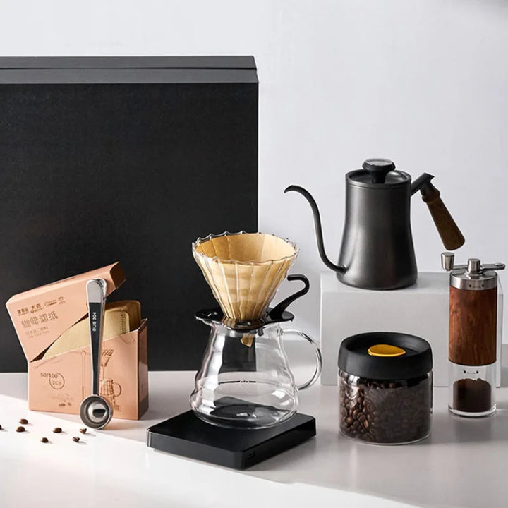 Skanto | GIANXI Hånd Punch Kanne med Lokk Drypp Svanenakke Tut Kaffe Vannkoker Lang Åpning Kaffe Maskin Kaffe Tilbehør