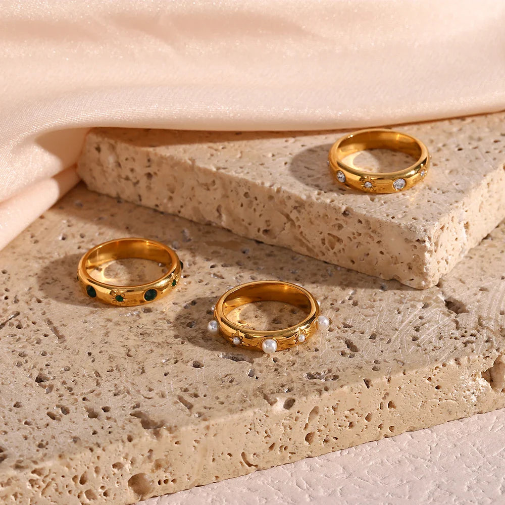 Skanto | 18k Stjerne & Stein Inkludert Ring