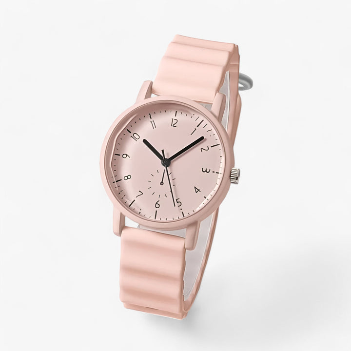 Skanto | Mina Jelly Watch – Fargerik Kvarts Klokke med Elegant Silikon Bølgesnor