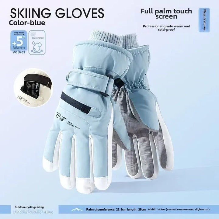 Skanto | GlacioShield Pro Hansker | Vanntette Vinterhansker | Berøringsskjerm & Antiskli | Varm Fleeceforing for Skiing, Sykling & Utendørs