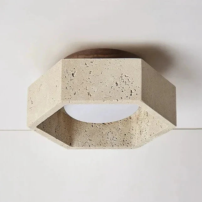 Skanto | Wabi Sabi Travertin LED Taklampe