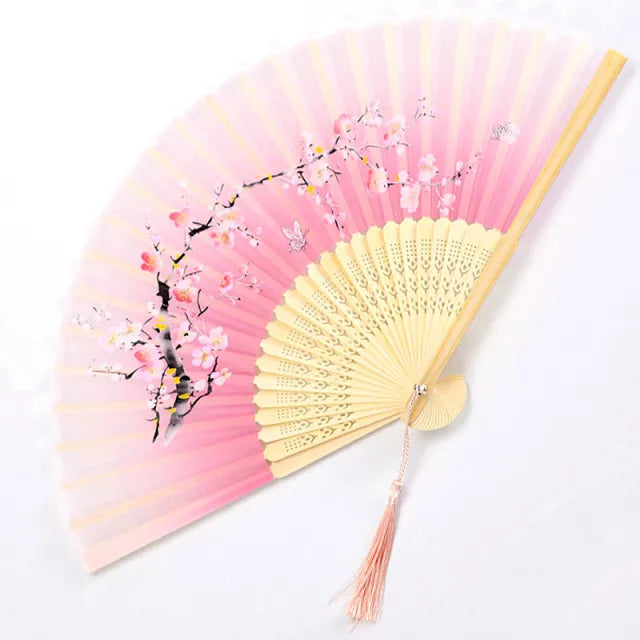 Tradisjonell japansk stil blomsterhåndvifte | Skanto