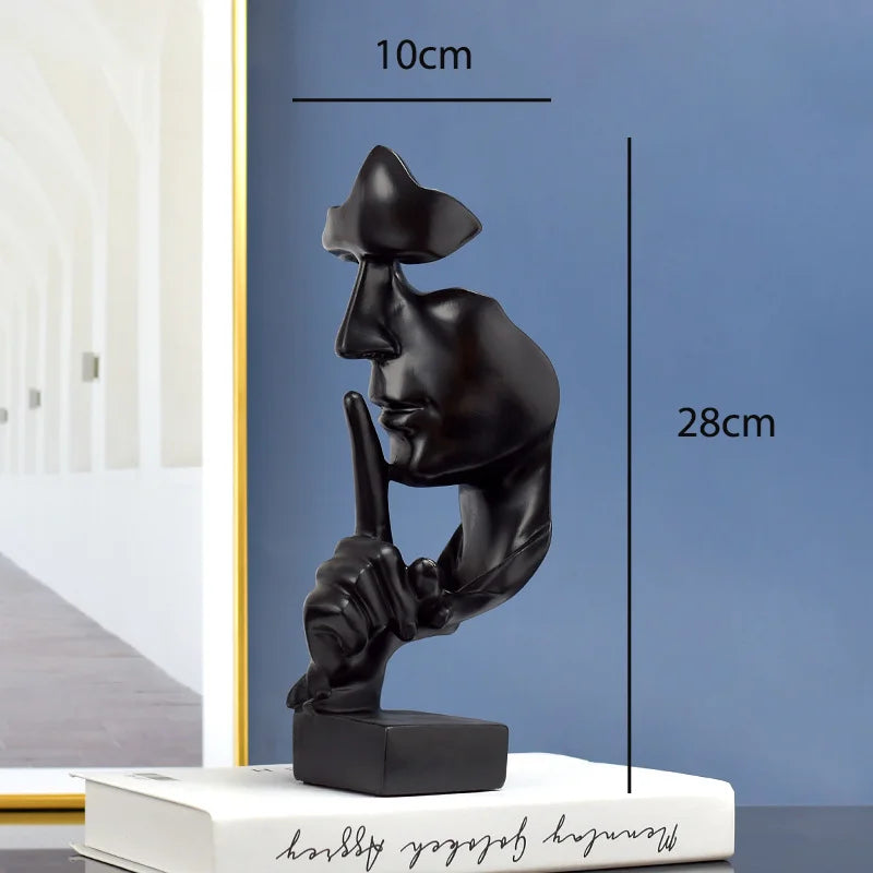 Silent Thinker Abstract Face Home Decor | Skanto