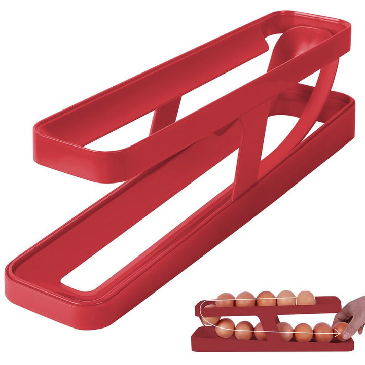 Skanto | Automatisk Egg Rullende Holder Organizer Stativ