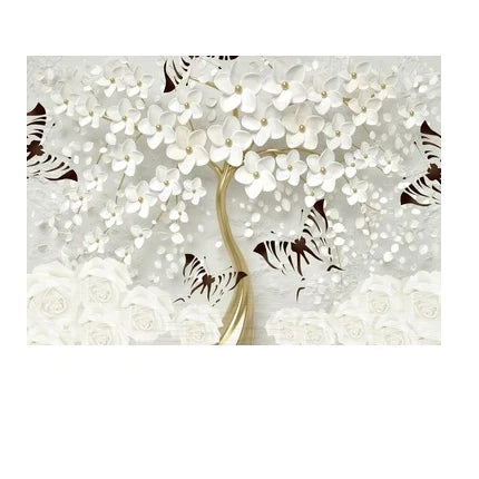 Abstrakt Floral Stor Blomster Petal Trevegg Kunst Fine Art Lærredsutskrifter Bilde For Stue Soverom Salong Kunst Dekor | Skanto