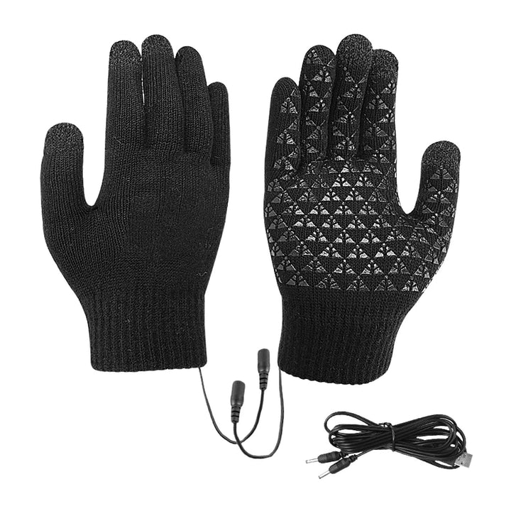 Skanto | Oppvarmede Hansker FROSTIQ | USB Lading | Berøringsskjerm & Slipperik | Vinter Termiske Hansker for Utendørs & Sykling