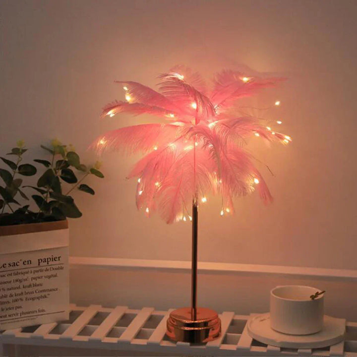 Skanto | LED Vår Bordlampe Nattlys USB-drevet Fjernkontroll Nattbordlamper