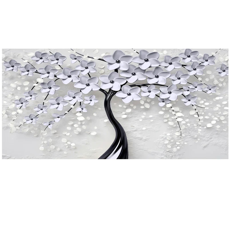 Abstrakt Floral Stor Blomster Petal Trevegg Kunst Fine Art Lærredsutskrifter Bilde For Stue Soverom Salong Kunst Dekor | Skanto