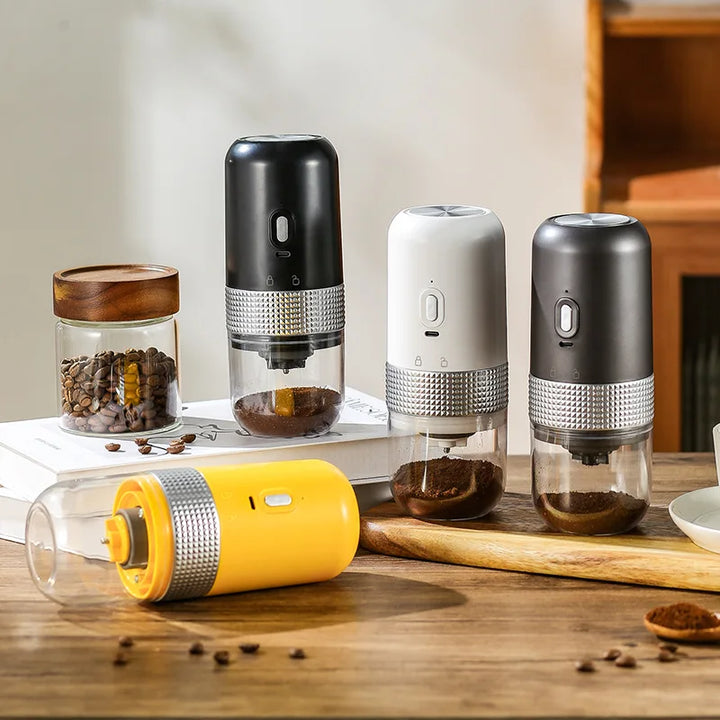Skanto | Elektrisk Kaffekvern Type C USB Lading Profesjonell Keramisk Kvernkjerne Kaffebønner Kvern Bærbar Kaffemaskin Tilbehør