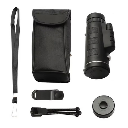 Skanto | 40x60 HD Monocular Telescope med smarttelefonholder og stativ for utendørs og camping