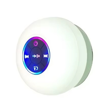 Skanto | Vanntett Bærbar Bluetooth Høyttaler med LED-Lys og Sugekop