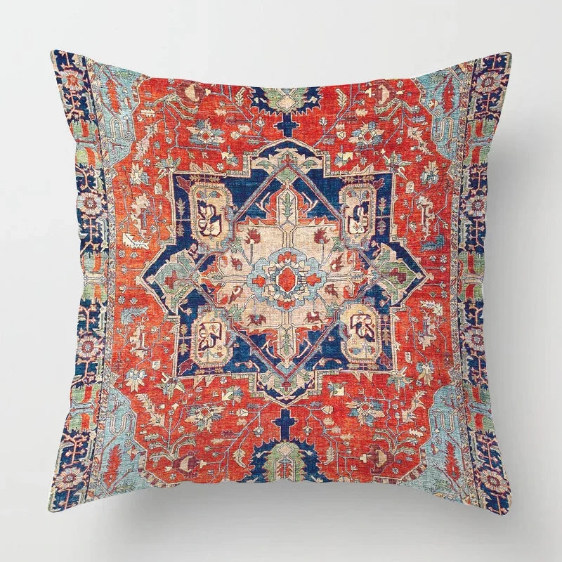 Marokkansk putevar med orientalsk mønster – Dekor for stue og kontor, høy kvalitets putevar i boho stil for sofa og sitteområde