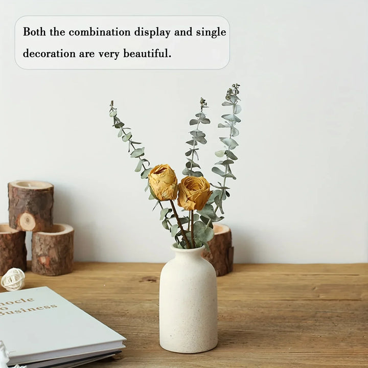 Skanto Vase Sett Av 3, Blomster Vaser For Rustikk Hjemmedekor, Moderne Bondegård Dekor, Stue Dekor, Hylle Dekor, Bord Dekor