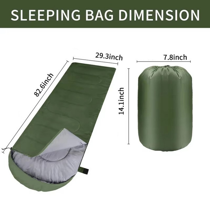 Ultraleichter, wasserdichter 4-Jahreszeiten-Campingschlafsack for Rucksackreisen und Wanderungen