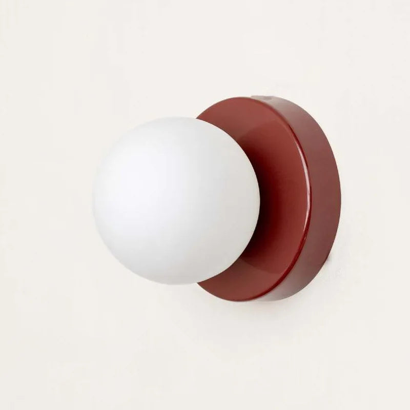 LumiGlobe - Moderne Vegglampe med Glassblokk i Mid-Century Stil Skanto