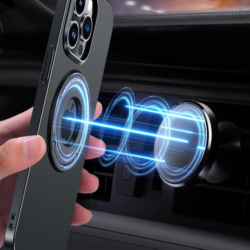Skanto | Magsafe Kompatibel Magnetisk Ring Telefon Etui Stativ