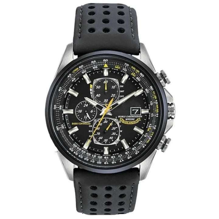 Skanto | Herre's Rustfritt Stål Chronograph Klokke med Kalender