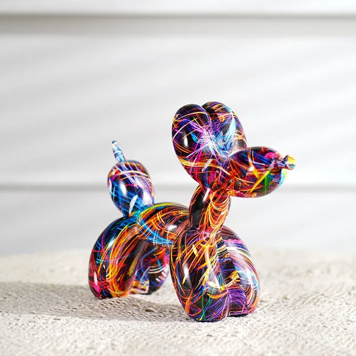 Fargerike Ballonghund Figurer Kunstneriske Graffiti Statuer for Stue Kaffe Bord Søte Trendy Smykker For Skrivebord Dekorasjon | Skanto
