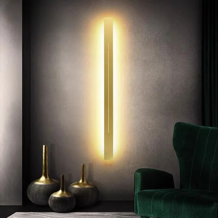 Innendørs vegglampe laget av metall og akryl for stue soverom Skanto